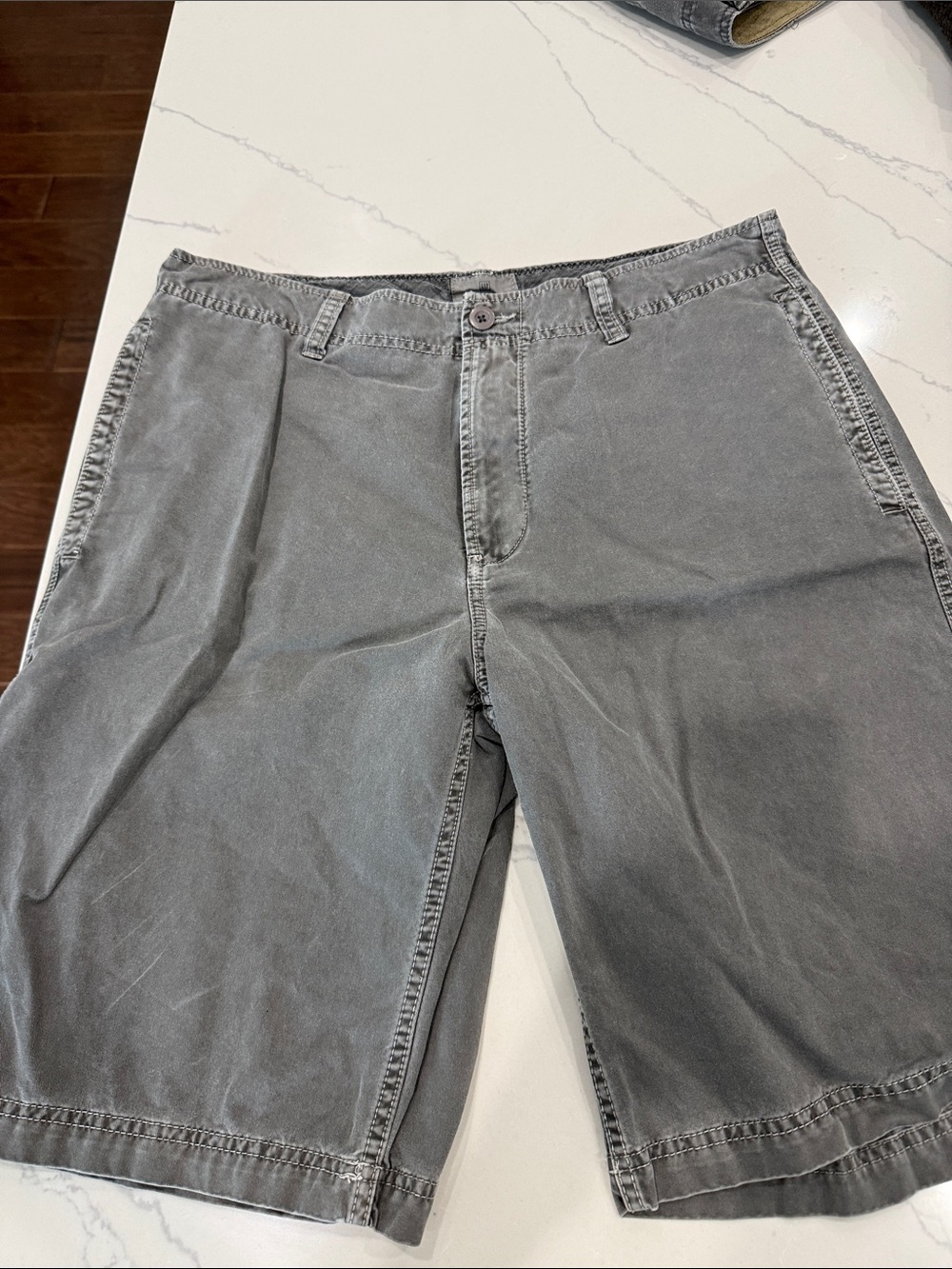 GAP Relaxed-Fit Charcoal Gray Shorts
